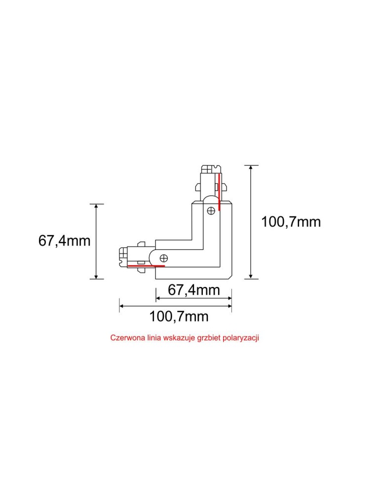Shilo Łącznik L zamienny lewy-prawy do szynoprzewodu 3F 230V - Biały 8118 Shilo Łącznik L zamienny lewy-prawy do szynoprzewodu 3F 230V - Biały 8118