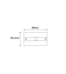 Akcesoria do szynoprzewodów 3 fazowych - Shilo Pokrywa łącznika I do szynoprzewodu podtynkowego 3F 230V - Czarna 8133 - product 2