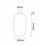 Lampy sufitowe nowoczesne - Shilo Plafon Tanpo I - Czarny (200 mm) 1093 - product 2