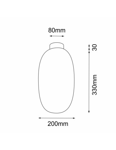 Shilo Plafon Tanpo I - Czarny (200 mm) 1093 - produkt 2