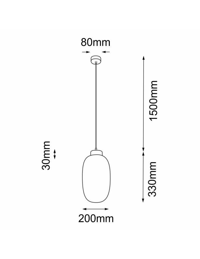 Shilo Lampa wisząca Tanpo I Z - Czarna (200 mm) 5208 Shilo Lampa wisząca Tanpo I Z - Czarna (200 mm) 5208