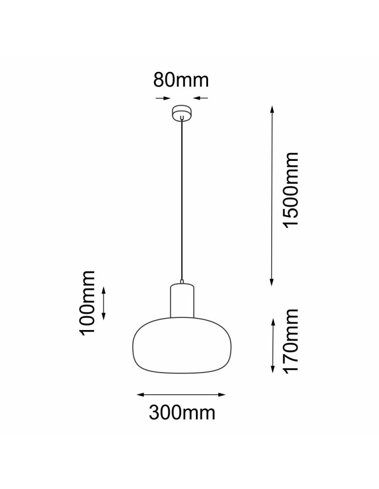 Lampy wiszące - Shilo Lampa wisząca Tanpo O Z - Czarna (300 mm) 5209 - product kolory-swiatla.pl 2