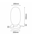 Shilo Lampa stołowa Tanpo I G - Czarna (200 mm) 2033 Shilo Lampa stołowa Tanpo I G - Czarna (200 mm) 2033
