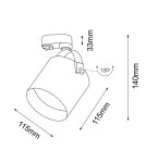 Shilo Spot Tenri - Czarny - Szynoprzewód 3F 230V 6616 Shilo Spot Tenri - Czarny - Szynoprzewód 3F 230V 6616