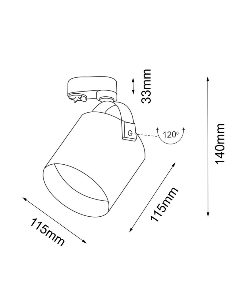 Shilo Spot Tenri - Czarny - Szynoprzewód 3F 230V 6616 Shilo Spot Tenri - Czarny - Szynoprzewód 3F 230V 6616