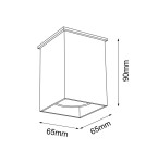 Oprawy sufitowe na wymienne źródło światła - Shilo Plafon Toda - Czarny (90 mm) 1101 - product 2