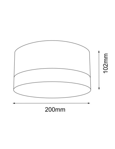 Shilo Plafon Tosa - Czarny IP44 (200 mm) 8060 - produkt 2