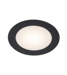 Lampy wpuszczane z kloszem hermetyczne - Shilo Lampa wpuszczana Tottori Il - Czarna (125 mm) IP44 3000K 8058 - product 1