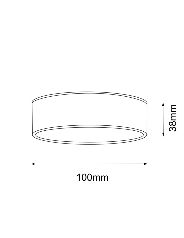 Lampy sufitowe łazienkowe - Shilo Plafon Tottori IL - Czarny IP44 (100 mm) 4000K 8575 - product kolory-swiatla.pl 2