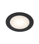 Lampy wpuszczane z kloszem hermetyczne - Shilo Lampa wpuszczana Tottori IL - Czarna (125 mm) IP44 4000K 8579 - product 1