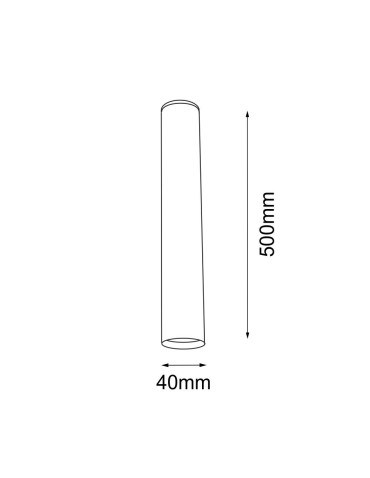 Shilo Plafon Yabu 50 - Czarny (500 mm) 1089 - produkt 2