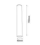 Oprawy sufitowe na wymienne źródło światła - Shilo Plafon Yabu 70 - Biały (700 mm) 1092 - product 2