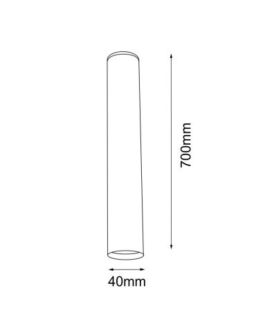 Shilo Plafon Yabu 70 - Biały (700 mm) 1092 - produkt 2