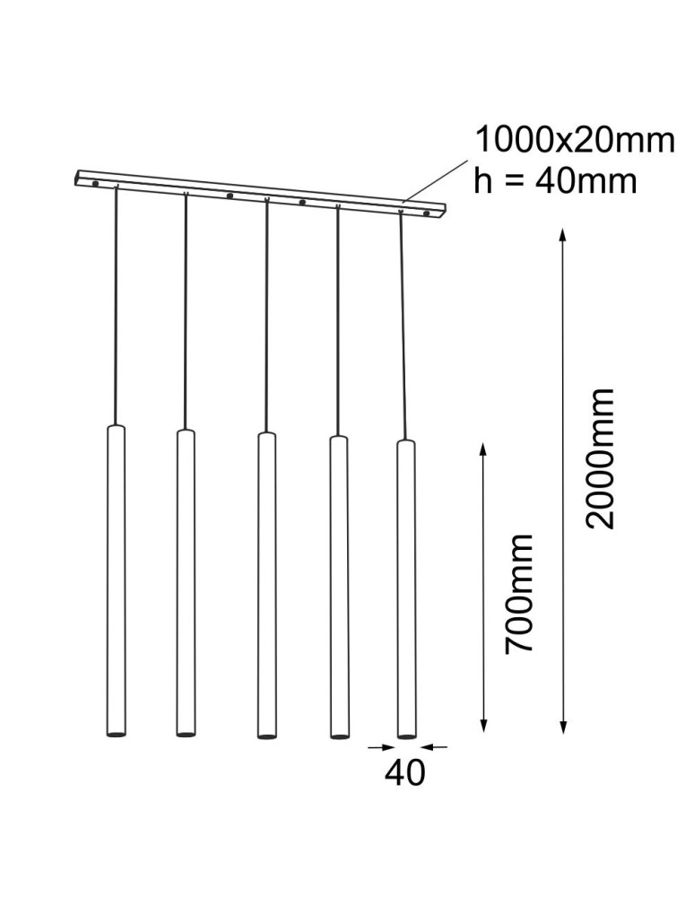 Shilo Lampa wisząca Yabu 5 - Biała (700 mm) 7575 Shilo Lampa wisząca Yabu 5 - Biała (700 mm) 7575