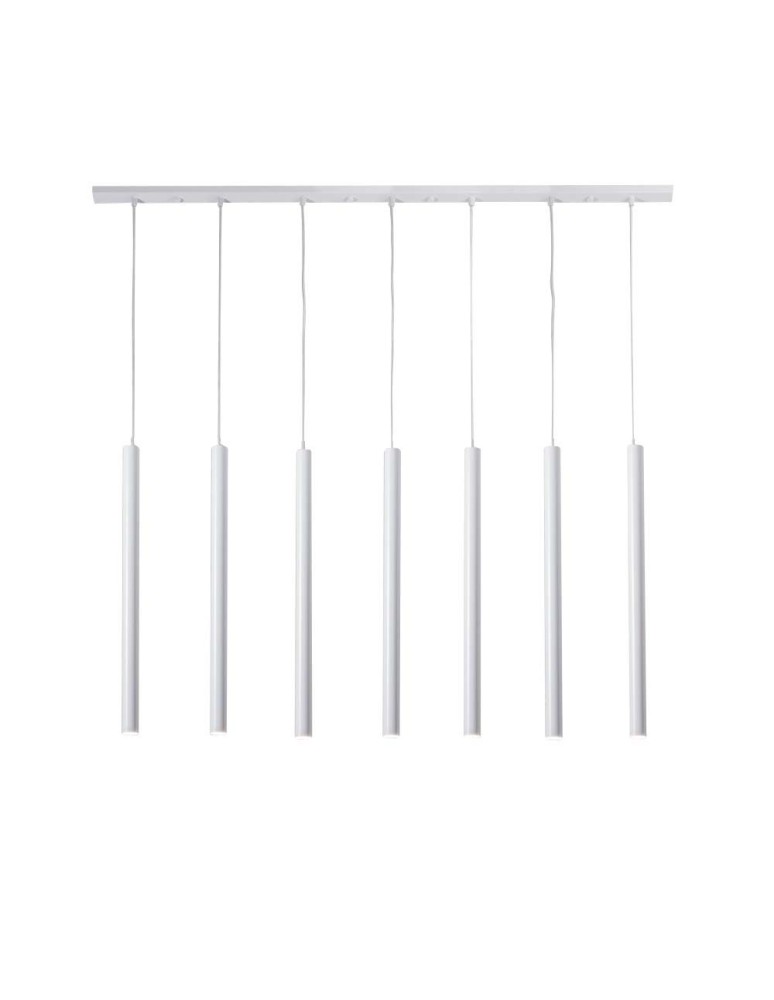 Lampy wiszące - Shilo Lampa wisząca Yabu 7 - Biała (700 mm) 7576 - product kolory-swiatla.pl 1