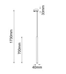Lampy do szynoprzewodów 3 fazowych - Shilo Spot Yabu T - Biały - Szynoprzewód 3F 230V 7869 - product 2