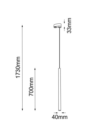 Shilo Spot Yabu T - Biały - Szynoprzewód 3F 230V 7869 - produkt 2
