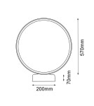 Shilo Garden Lampa stojąca ogrodowa Abira 57 - Antracyt (640 mm) 4000K 9913 Shilo Garden Lampa stojąca ogrodowa Abira 57 - Antracyt (640 mm) 4000K 9913