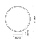 Shilo Garden Lampa stojąca ogrodowa Abira 87 - Antracyt (940 mm) 4000K 9915 Shilo Garden Lampa stojąca ogrodowa Abira 87 - Antracyt (940 mm) 4000K 9915