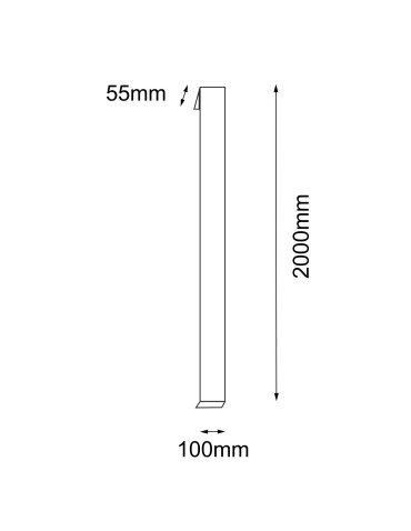 Shilo Garden Kinkiet zewnętrzny Hikone - Antracyt (2000 mm) 4000K 9928 - produkt 2