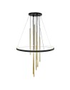 Amplex Lampa wisząca Luna - Mosiądz mat-czarna 3000K 5215