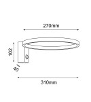 Kinkiety ringi - Antigo Kinkiet Agaro 27 - Złoty (310 mm) 4000K 4058 - product 2
