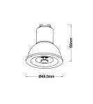 Żarówki LED GU10 230V - Azzardo LAMPA LED 7W GU10 3000K GO Złoty Połysk 1xLED AZ6054 - product 2