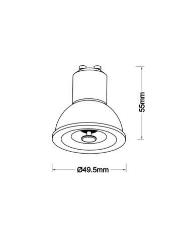 Azzardo LAMPA LED 7W GU10 4000K CH Chrom 1xLED AZ6053 - produkt 2