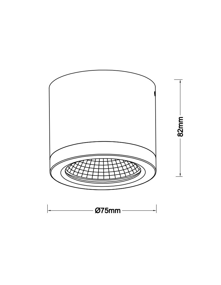 Lampy zewnętrzne sufitowe - Azzardo CONYON IP54 10W CCT SWITCH WH Biały/Transparentny 1xLED Lampa Natynkowa Przełącznik Zmiany Barwy Światła AZ6026 - product kolory-swiatla.pl 2