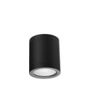 Lampy zewnętrzne sufitowe - Azzardo CONYON IP54 15W CCT SWITCH BK Czarny Mat/Transparentny 1xLED Lampa Natynkowa Przełącznik Zmiany Barwy Światła AZ6027 - product 1