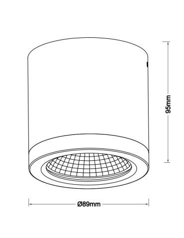 Azzardo CONYON IP54 15W CCT SWITCH WH Biały/Transparentny 1xLED Lampa Natynkowa Przełącznik Zmiany Barwy Światła AZ6028 - produkt 2