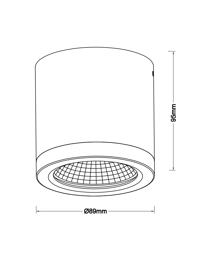 Lampy zewnętrzne sufitowe - Azzardo CONYON IP54 15W CCT SWITCH WH Biały/Transparentny 1xLED Lampa Natynkowa Przełącznik Zmiany Barwy Światła AZ6028 - product kolory-swiatla.pl 2