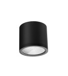 Lampy zewnętrzne sufitowe - Azzardo CONYON IP54 25W CCT SWITCH BK Czarny Mat/Transparentny 1xLED Lampa Natynkowa Przełącznik Zmiany Barwy Światła AZ6029 - product 1