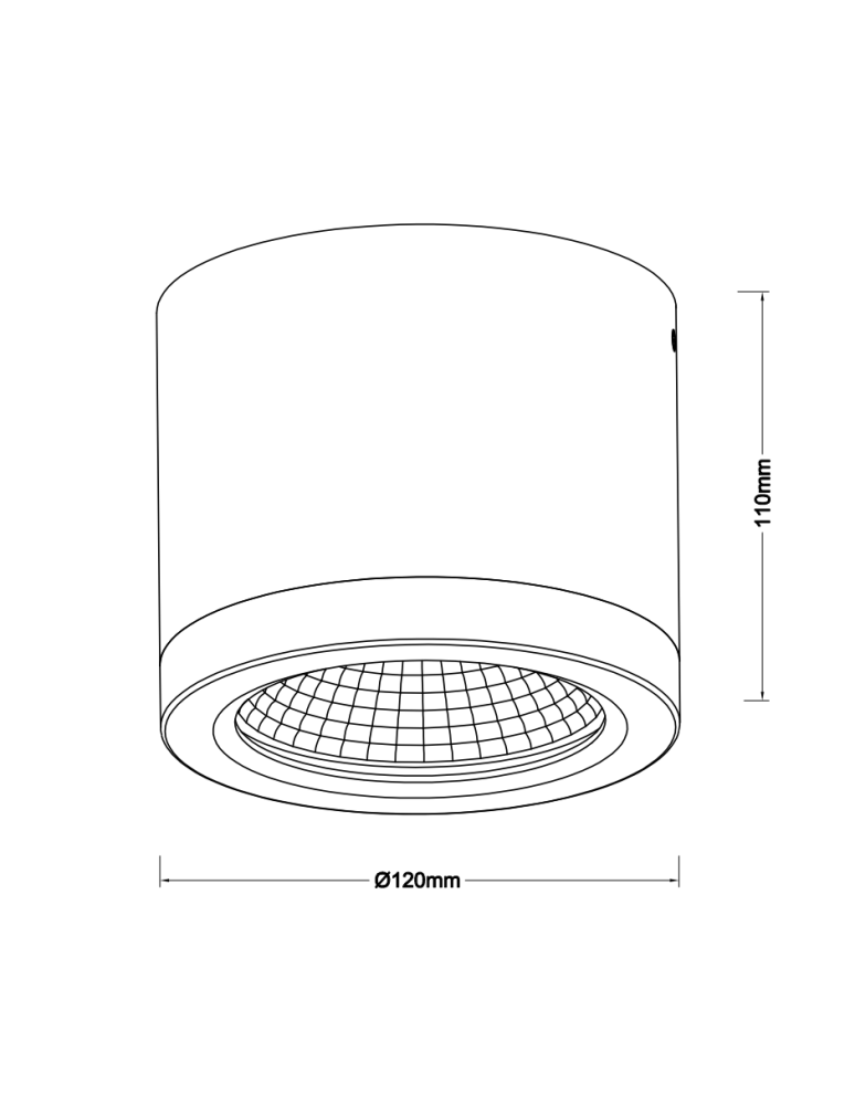 Lampy zewnętrzne sufitowe - Azzardo CONYON IP54 25W CCT SWITCH WH Biały/Transparentny 1xLED Lampa Natynkowa Przełącznik Zmiany Barwy Światła AZ6030 - product kolory-swiatla.pl 2