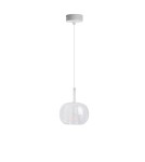 Lampy wiszące pojedyncze - Azzardo GRACE A CLEAR Biały/Transparentny 1xE27 Wisząca AZ6271 - product 1