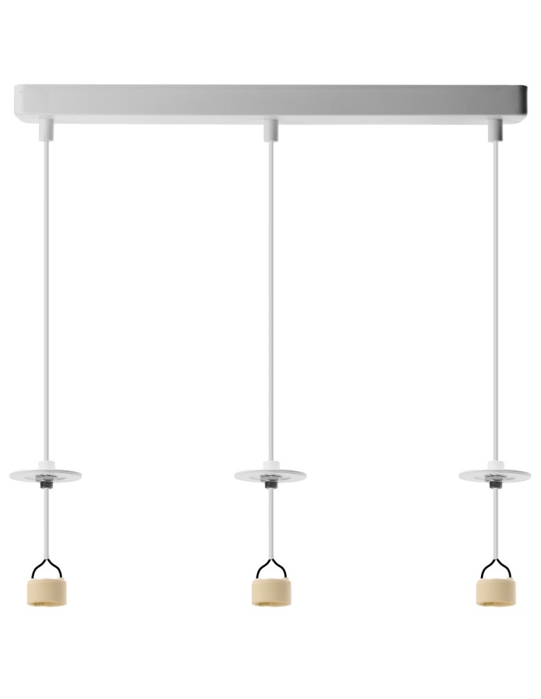 Azzardo LUCAS BASE 3L Wisząca GU10 WH Biały 3xGU10 Potrójna Lampa Wisząca bez Kloszy (klosze zamawiane osobno) AZ6163 Azzardo LUCAS BASE 3L Wisząca GU10 WH Biały 3xGU10 Potrójna Lampa Wisząca bez Kloszy (klosze zamawiane osobno) AZ6163