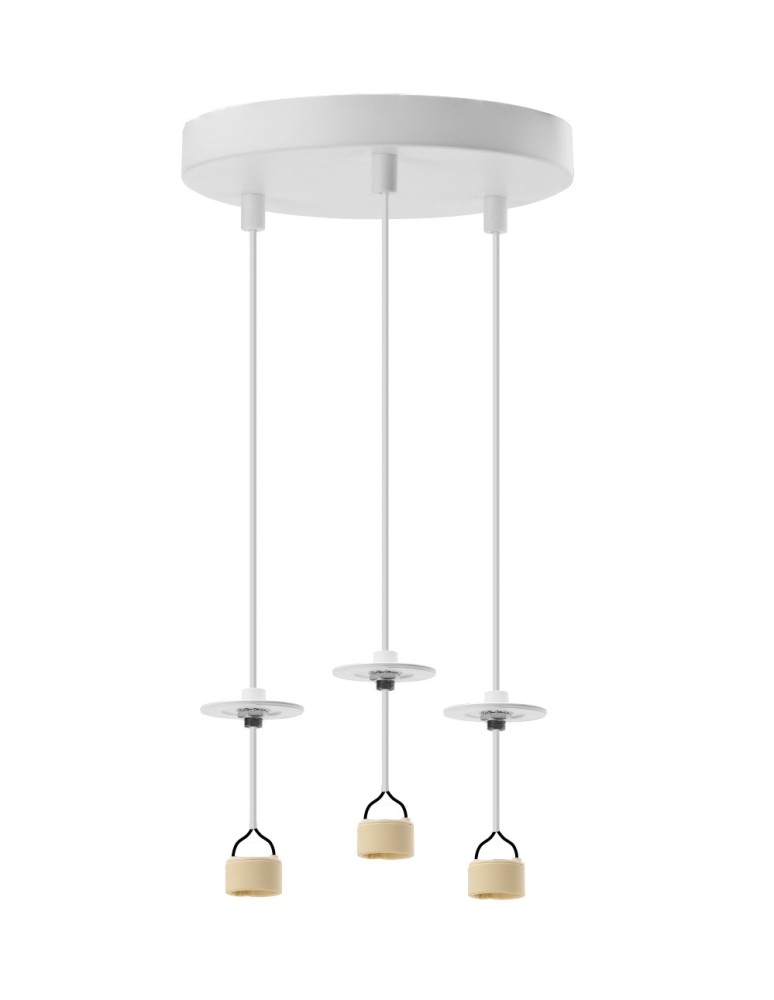 Azzardo LUCAS BASE 3R Wisząca GU10 WH Biały 3xGU10 Potrójna Lampa Wisząca bez Kloszy (klosze zamawiane osobno) AZ6159 Azzardo LUCAS BASE 3R Wisząca GU10 WH Biały 3xGU10 Potrójna Lampa Wisząca bez Kloszy (klosze zamawiane osobno) AZ6159
