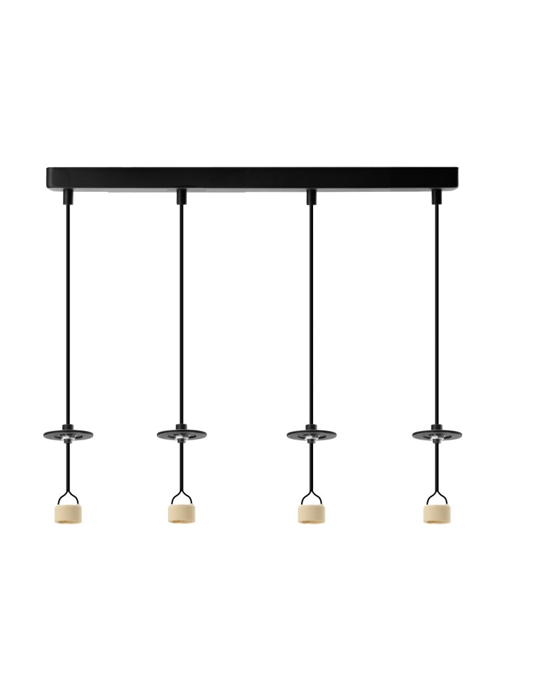 Azzardo LUCAS BASE 4L Wisząca GU10 BK Czarny Mat 4xGU10 Poczwórna Lampa Wisząca bez Kloszy (klosze zamawiane osobno) AZ6193 Azzardo LUCAS BASE 4L Wisząca GU10 BK Czarny Mat 4xGU10 Poczwórna Lampa Wisząca bez Kloszy (klosze zamawiane osobno) AZ6193