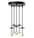 Azzardo LUCAS BASE 5L TOP GU10 BK Czarny Mat 5xGU10 Lampa Wisząca bez Kloszy (klosze zamawiane osobno) AZ6191 Azzardo LUCAS BASE 5L TOP GU10 BK Czarny Mat 5xGU10 Lampa Wisząca bez Kloszy (klosze zamawiane osobno) AZ6191