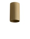 Azzardo LUCAS RIBBED TUBE 10 BRASS GOLD Mosiądz/Złoty Anodowany Klosz Ryflowany Tuba do Skompletowania Lampy AZ6128