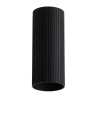 Azzardo LUCAS RIBBED TUBE 30 BK Czarny Mat Klosz Ryflowany Tuba do Skompletowania Lampy AZ6138