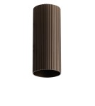 Klosze systemów oświetleniowych - Azzardo LUCAS RIBBED TUBE 30 COFFEE Kawowy Klosz Ryflowany Tuba do Skompletowania Lampy AZ6141 - product 1