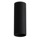 Klosze systemów oświetleniowych - Azzardo LUCAS RIBBED TUBE 40 BK Czarny Mat Klosz Ryflowany Tuba do Skompletowania Lampy AZ6142 - product 1