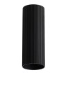 Azzardo LUCAS RIBBED TUBE 40 BK Czarny Mat Klosz Ryflowany Tuba do Skompletowania Lampy AZ6142