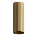 Klosze systemów oświetleniowych - Azzardo LUCAS RIBBED TUBE 40 BRASS GOLD Mosiądz/Złoty Anodowany Klosz Ryflowany Tuba do Skompletowania Lampy AZ6144 - product 1