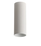 Klosze systemów oświetleniowych - Azzardo LUCAS RIBBED TUBE 40 WH Biały Klosz Ryflowany Tuba do Skompletowania Lampy AZ6143 - product 1