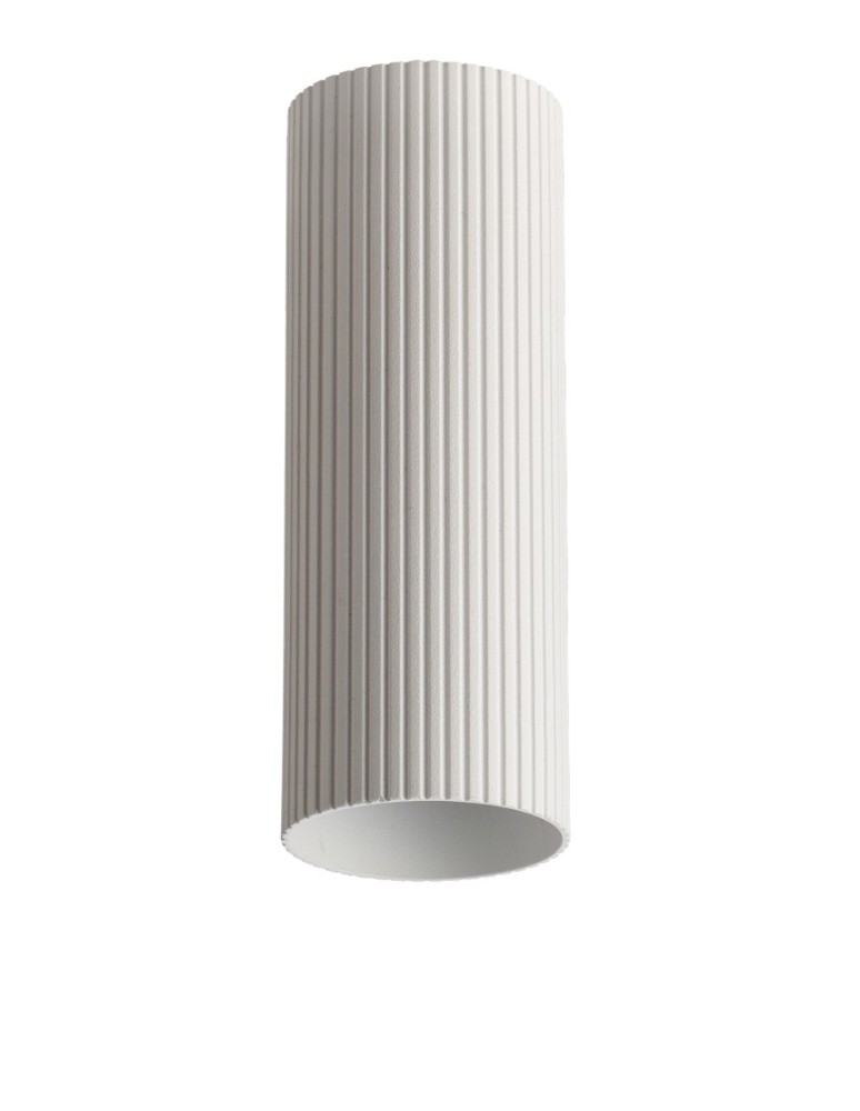 Azzardo LUCAS RIBBED TUBE 40 WH Biały Klosz Ryflowany Tuba do Skompletowania Lampy AZ6143