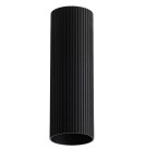 Klosze systemów oświetleniowych - Azzardo LUCAS RIBBED TUBE 50 BK Czarny Mat Klosz Ryflowany Tuba do Skompletowania Lampy AZ6146 - product 1
