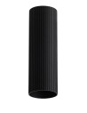 Azzardo LUCAS RIBBED TUBE 50 BK Czarny Mat Klosz Ryflowany Tuba do Skompletowania Lampy AZ6146