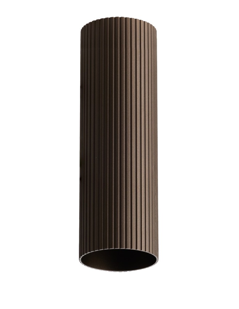 Azzardo LUCAS RIBBED TUBE 50 COFFEE Kawowy Klosz Ryflowany Tuba do Skompletowania Lampy AZ6149